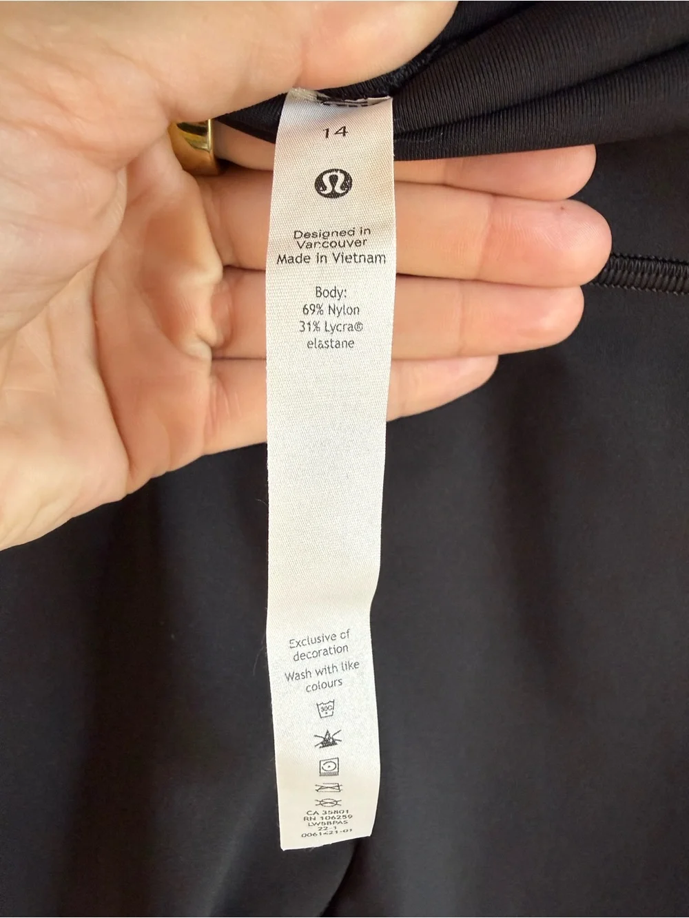 Lululemon Wunder Train High-Rise Crop 23